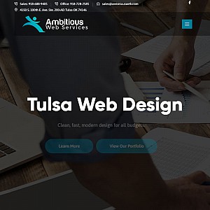 Ambitious Design - web page or website design company in Tulsa, Oklahoma