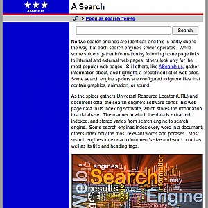 A Search - USA-focused Search Engine
