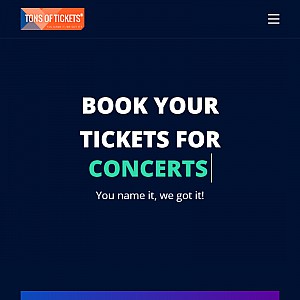 Concertt Tickets, Sports, Broadway and more tickets