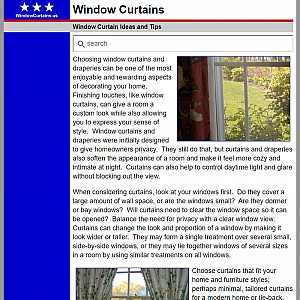 Window Curtains - Window Treatments