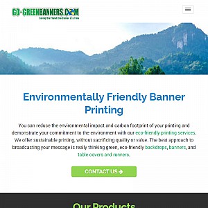 Go Green Banners and Printing