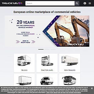 Commercial vehicles at Truck1.eu marketplace