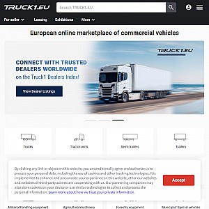 Commercial vehicles at Truck1.eu marketplace