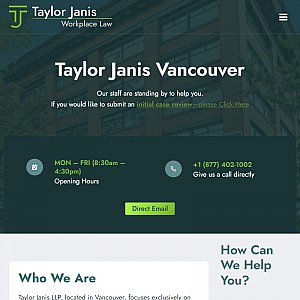 Taylor Janis LLP Employment Lawyers Vancouver