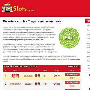 Slots in Peru Online