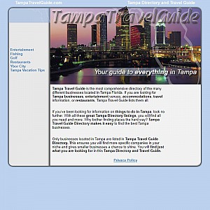 Tampa Directory and Travel Guide