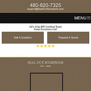 Seal Out Scorpions - Arizona Scorpion Control Services