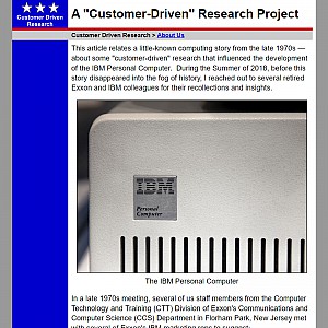 Customer Driven Research at IBM