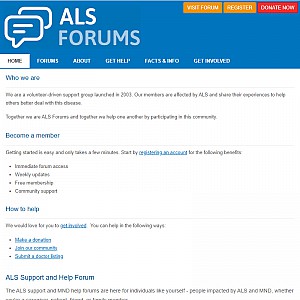 ALS Support Group Forums - For people needing information and support with Lou Gehrig disease, motor