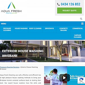 Aqua Fresh Cleaning - House Washing Brisbane