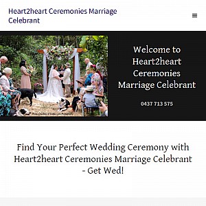 Queensland Marriage Celebrant - Heart2heart ceremonies - Mt Tamborine, Brisbane and Gold Coast