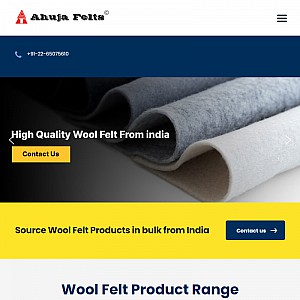 Ahuja Felts, India - Woolen Felt products for industrial use
