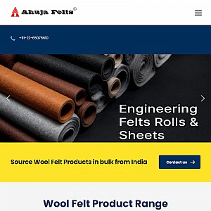 Ahuja Felts, India - Woolen Felt products for industrial use