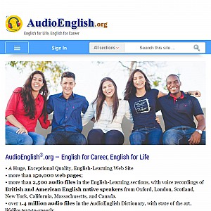 AudioEnglish.net - English learning, pronunciation, online English courses