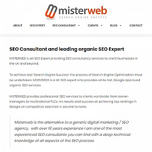SEO UK. Expert SEO - Search Engine Optimisation with proven success and results
