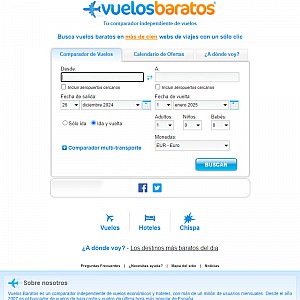 Spanish flight comparison site.