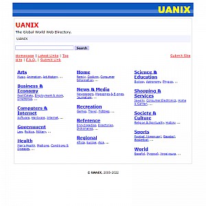Free World Web Directory. UANIX
