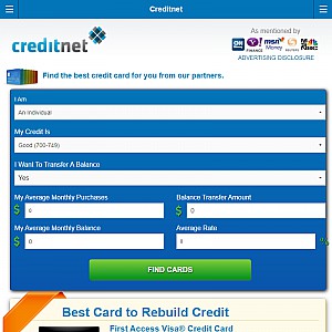 Credit Cards - Info for Bad Credit Repair & More Credit Services - Creditnet.com