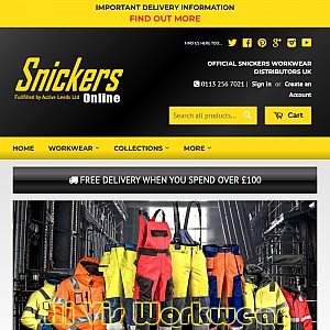 Snickers Workwear supplier in the UK including Snickers Trousers