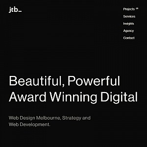 Custom web site design - JTB Studios