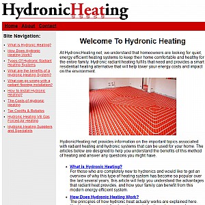 Hydronic Heating