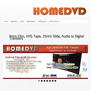 HomeDVD.ca - Convert VHS to DVD, Transfer 8mm, Super 8 film to DVD