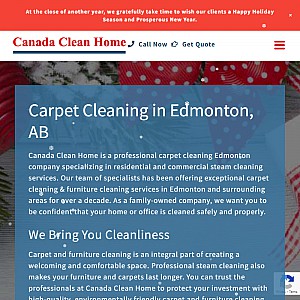 Canada Clean Home, Carpet and Upholstery Cleaning Services in Edmonton Area