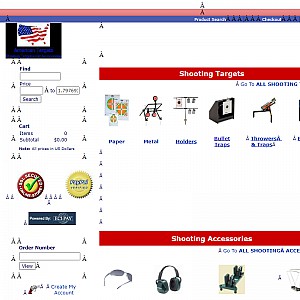 Shooting targets for gun, pistol and rifle shooting practice