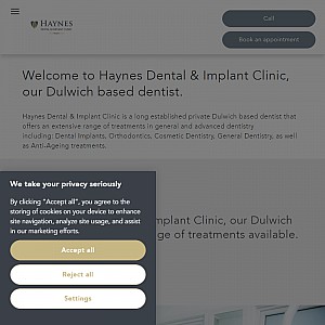 Haynes dental specialists in dental implants and tooth whitening