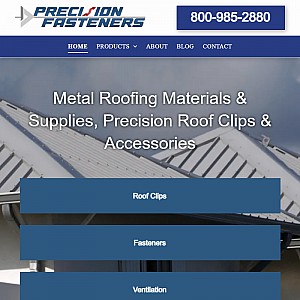 Metal Roofing Accessories from Precision Fasteners & Components